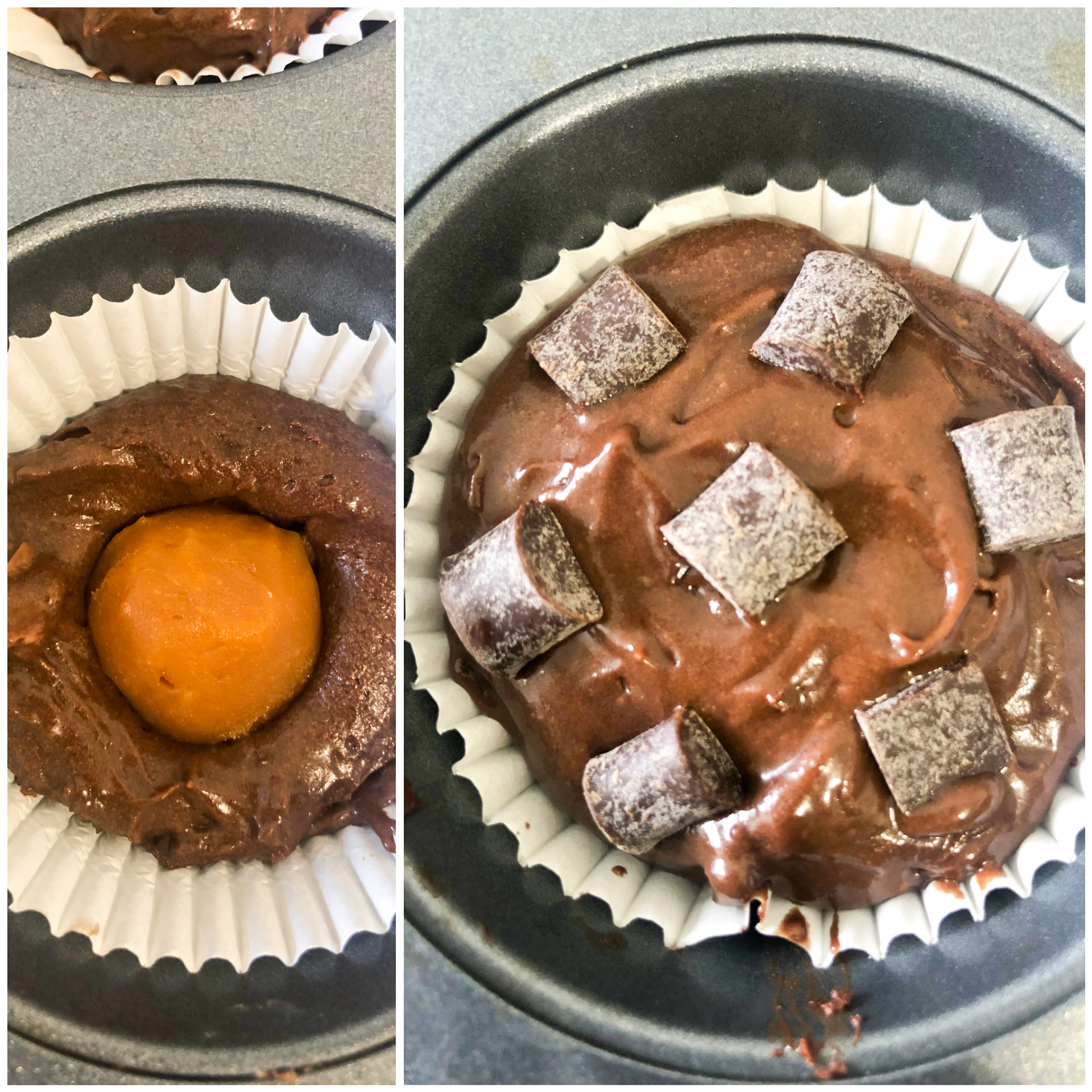 préparation mini cake chocolat