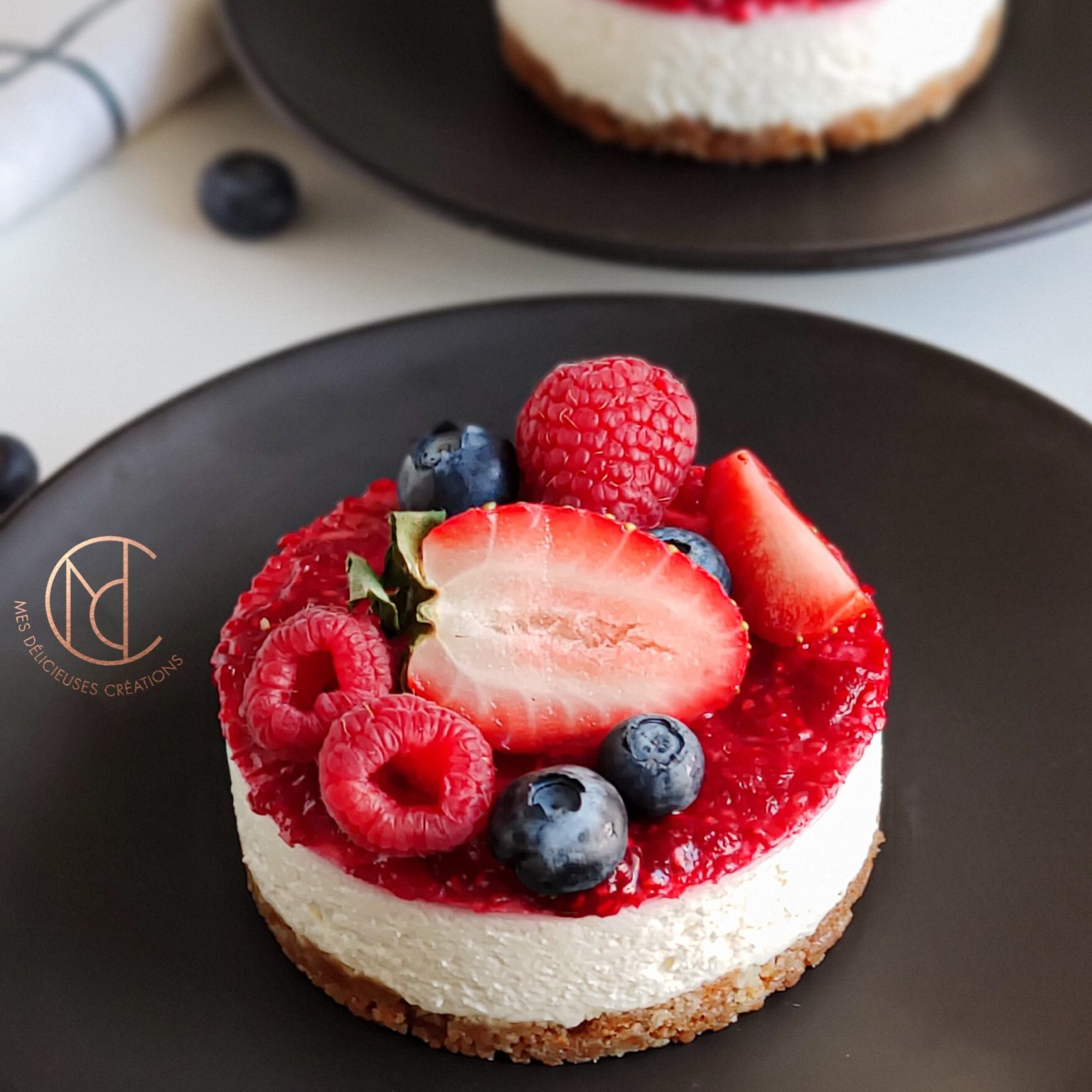 Cheesecake framboise sans cuisson - Mes Délicieuses Créations