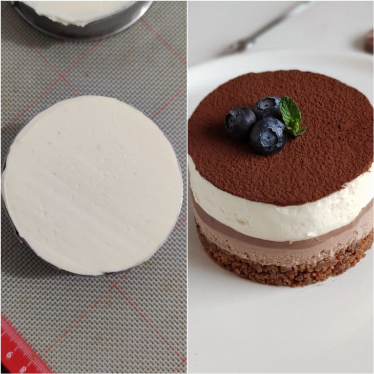 décoration cheesecake aux 3 chocolats