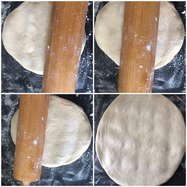 préparation pâte croissants fourrés