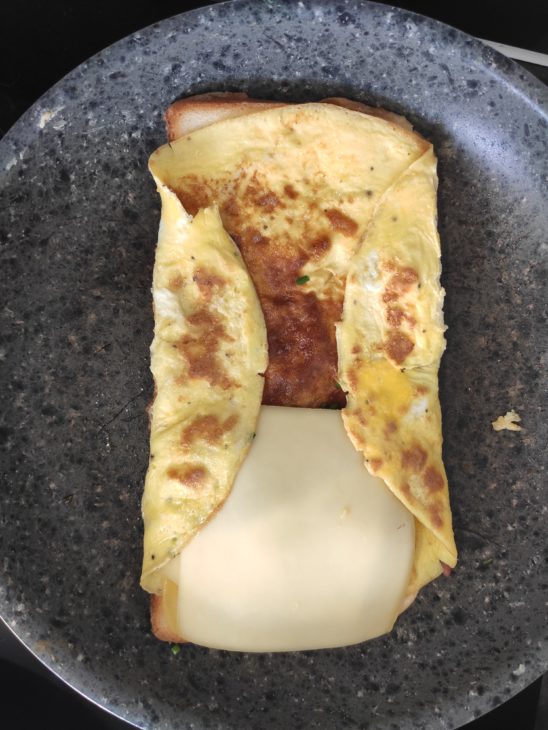 pliage croque omelette
