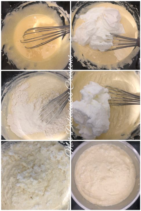 étapes gâteau fromage blanc mascarpone