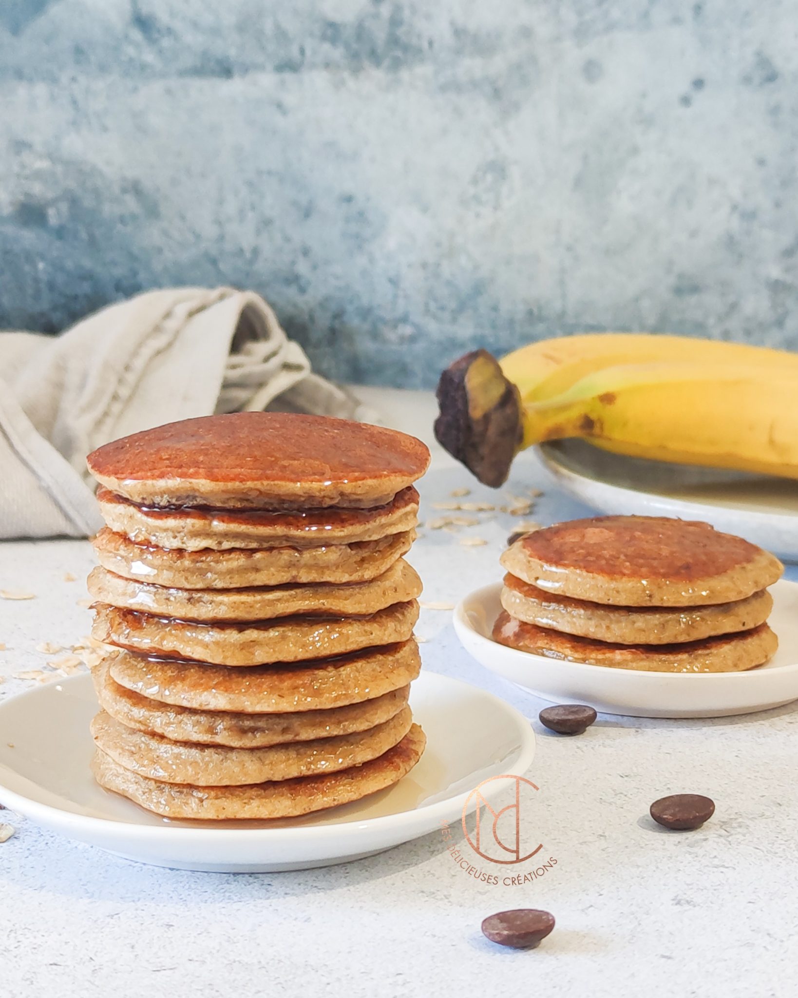Pancake banane avoine Mes Délicieuses Créations