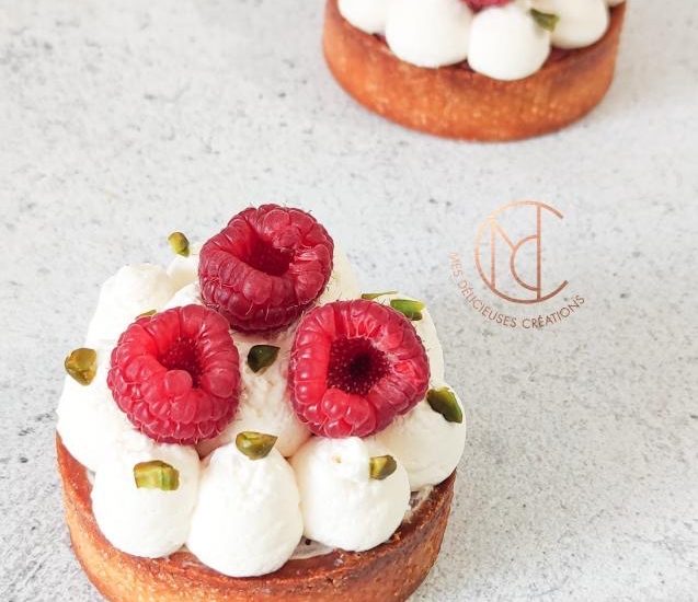 Tarte pistache framboise inspiration fraise