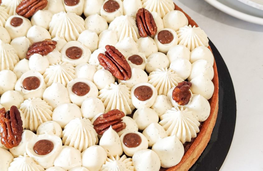 Tarte vanille noix de pécan