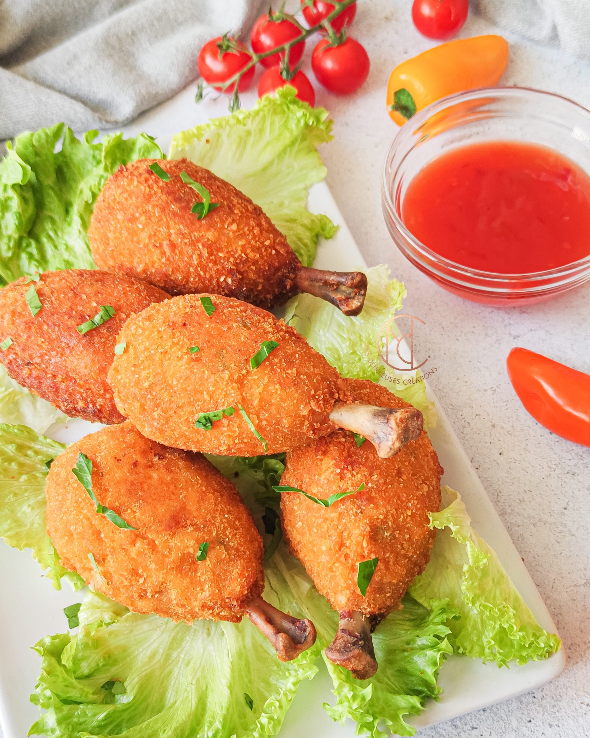 Croquettes de pomme de terre au poulet 