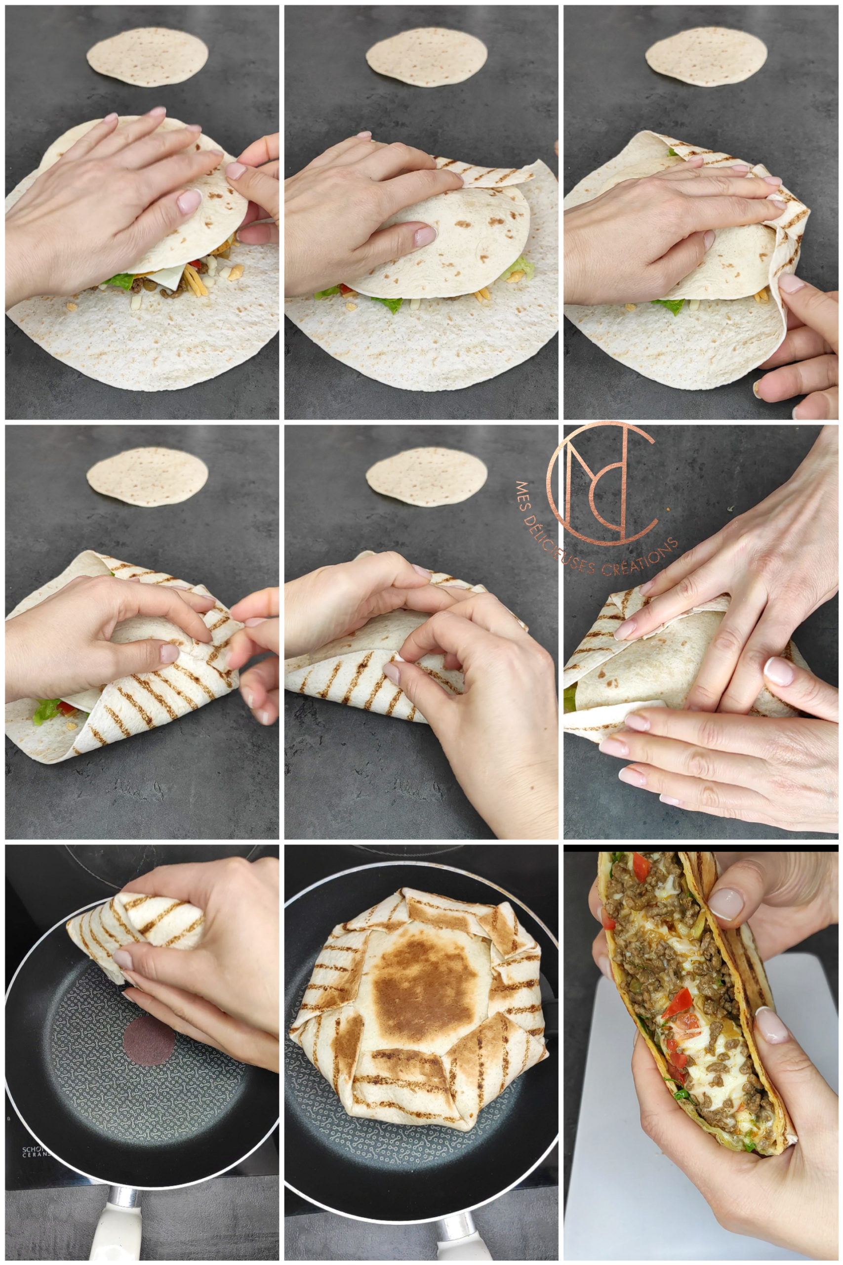 Crunchwrap viande hachée Mes Délicieuses Créations