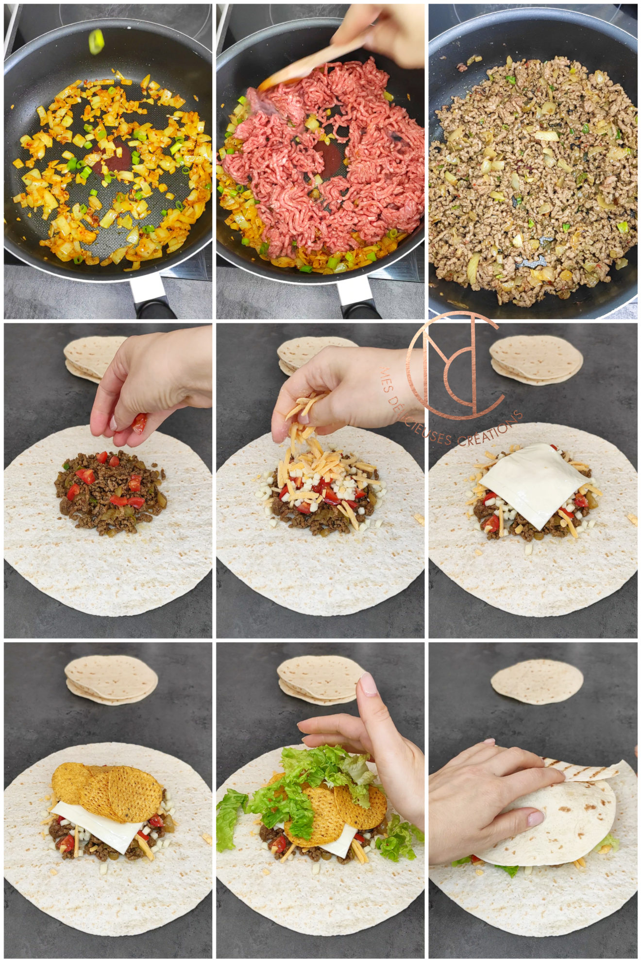 Crunchwrap viande hachée Mes Délicieuses Créations