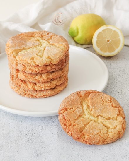 Cookies craquelés au citron