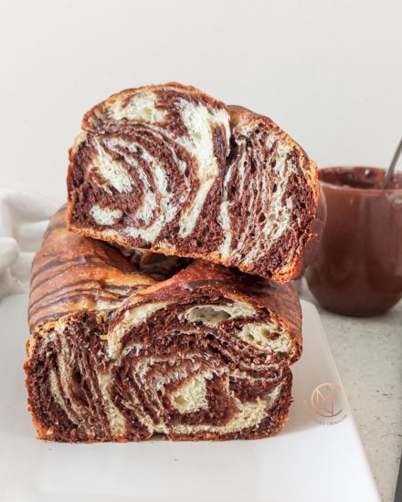 Brioche marbrée
