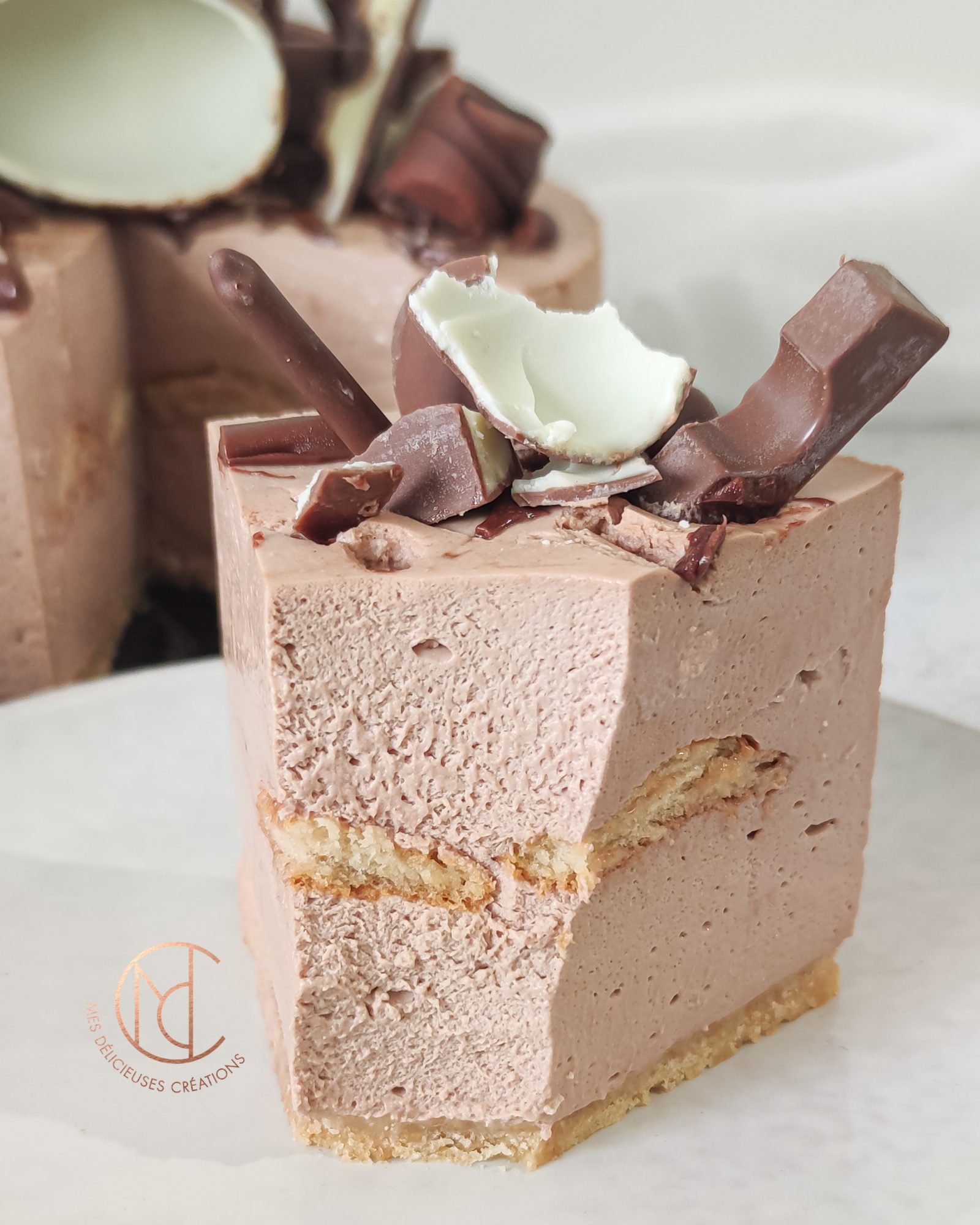 Gâteau mousse à la pâte à tartiner - Mes Délicieuses Créations