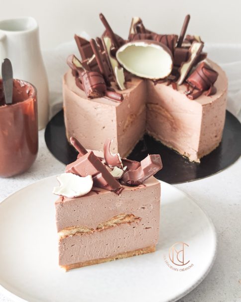 Gâteau mousse à la pâte à tartiner - Mes Délicieuses Créations