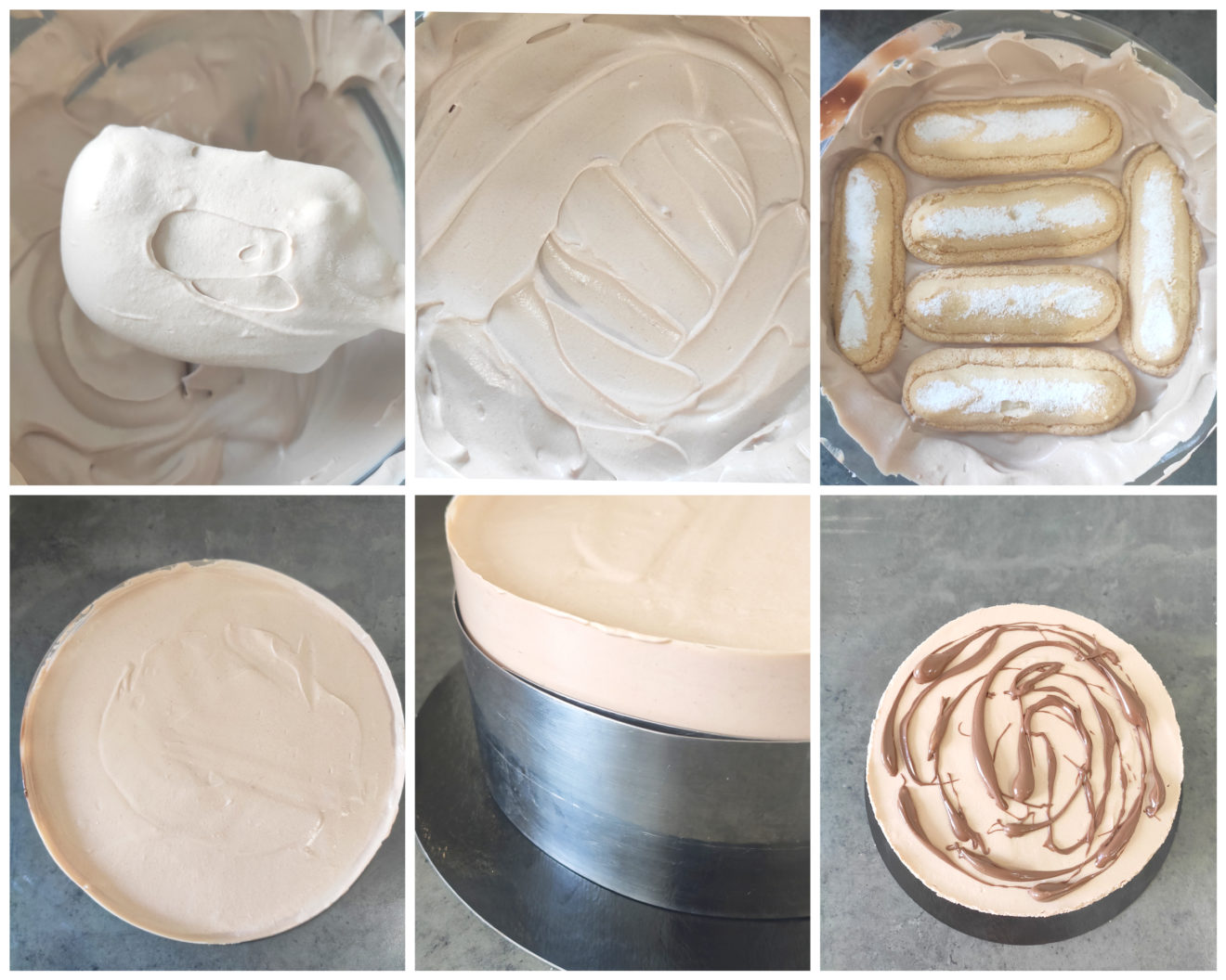 Gâteau mousse à la pâte à tartiner - Mes Délicieuses Créations