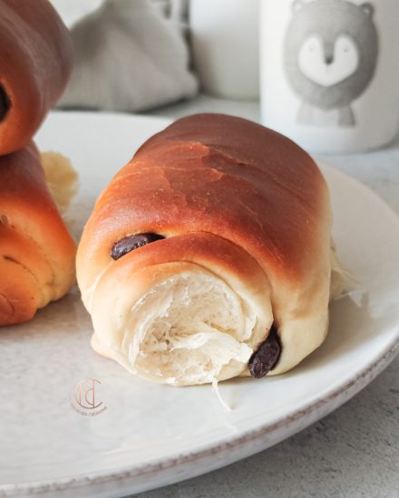 Brioche roulée au chocolat