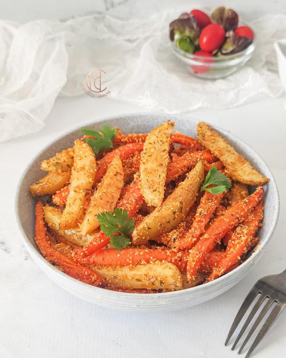 frites pommes de terre carottes