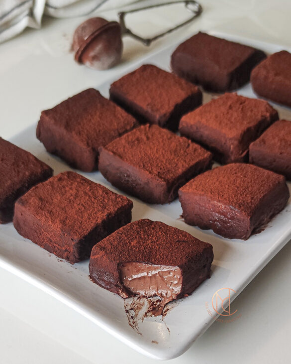 carrés fondants au chocolat