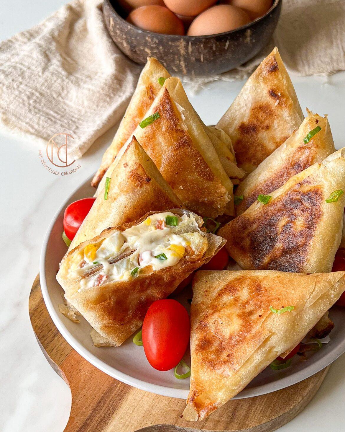 bricks écrasé de pommes de terre et petits légumes