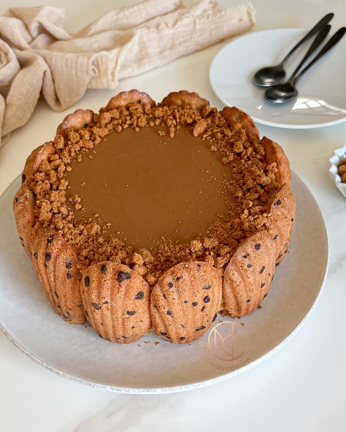charlotte mousse de Spéculoos et madeleines